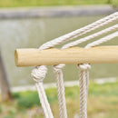 Outsunny Hanging Rope Frame Hammock Chair - Stripe