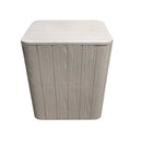 Garden Wood Effect Square Storage Table - Grey