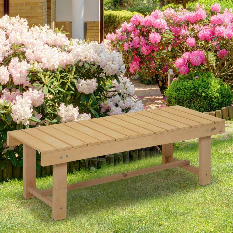 Outsunny-2 Seater Wooden Garden Bench