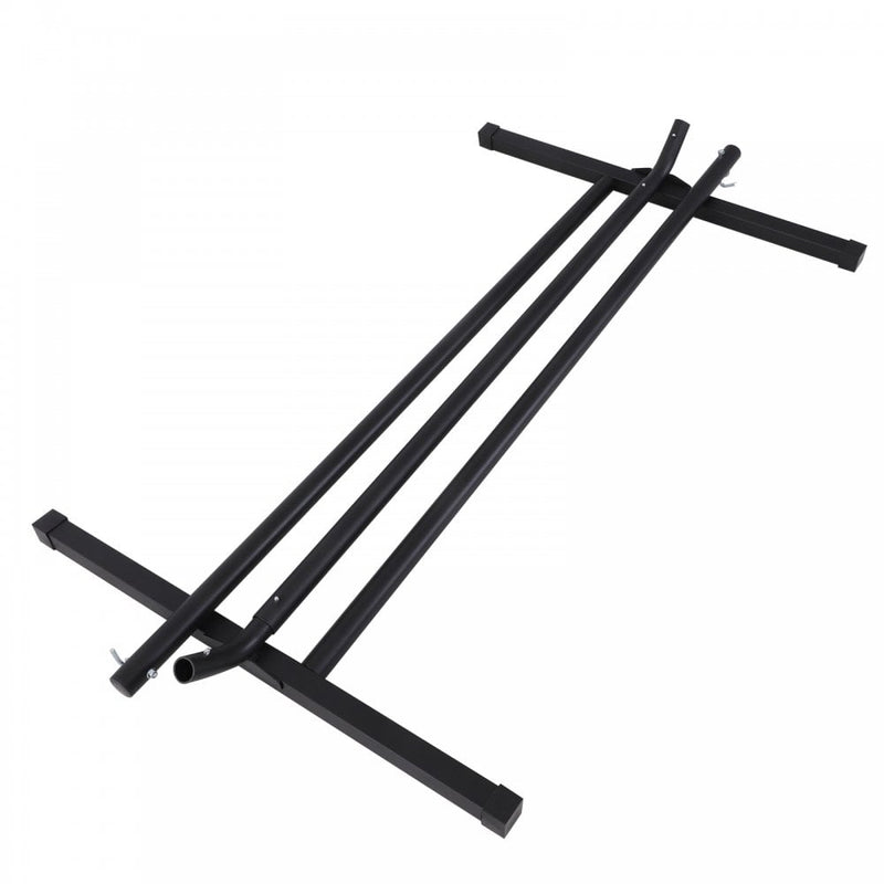 Outsunny Extra-Long Hammock Stand 3.6m - Black