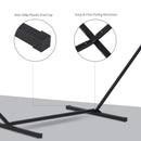 Outsunny Extra-Long Hammock Stand 3.6m - Black