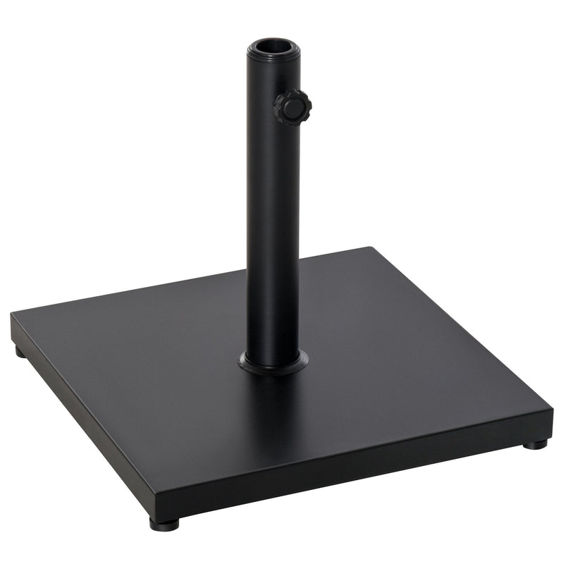 Heavy Duty Steel Adjustable Parasol Base - Black