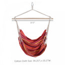 Outsunny  Hanging Cotton Hammock Swing Chair - Multi Colour