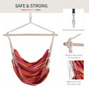 Outsunny  Hanging Cotton Hammock Swing Chair - Multi Colour