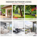 Outsunny  Hanging Cotton Hammock Swing Chair - Multi Colour