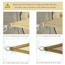 3 m Sun Shade Sail with Metal Rings - Sand