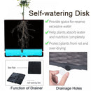 Rattan Set of 2 Garden Planter Box - Brown