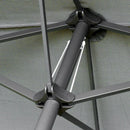 Outsunny 4.6M Sun Umbrella Canopy Double-sided Crank Sun Shade w/ Cross Base Grey