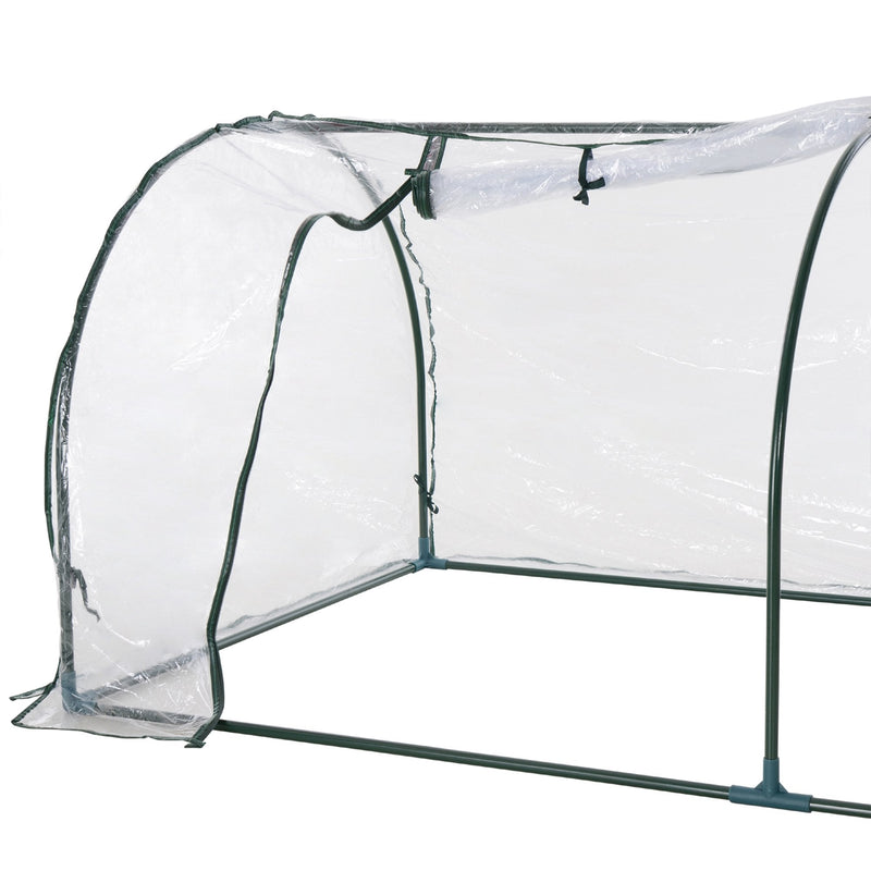 Steel Frame Transparent PVC Cover Greenhouse