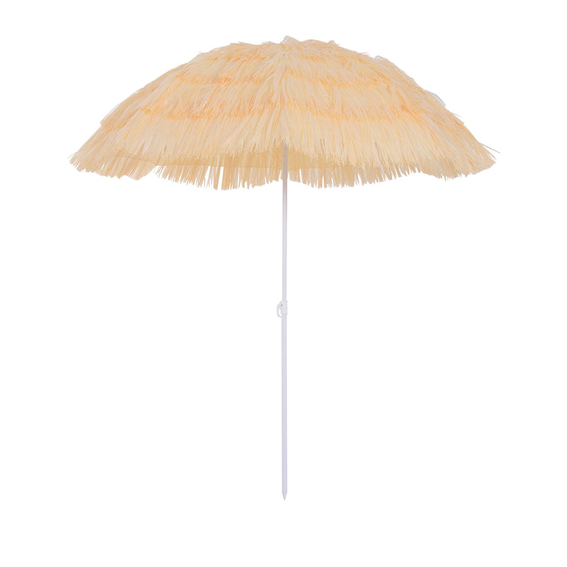 Oasis Hawaiian Style Garden Umbrella Parasol with Tilt - Yellow