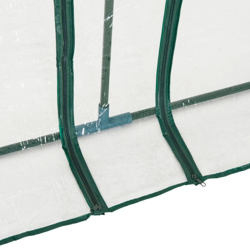 Steel Frame Portable Plastic Cover Greenhouse