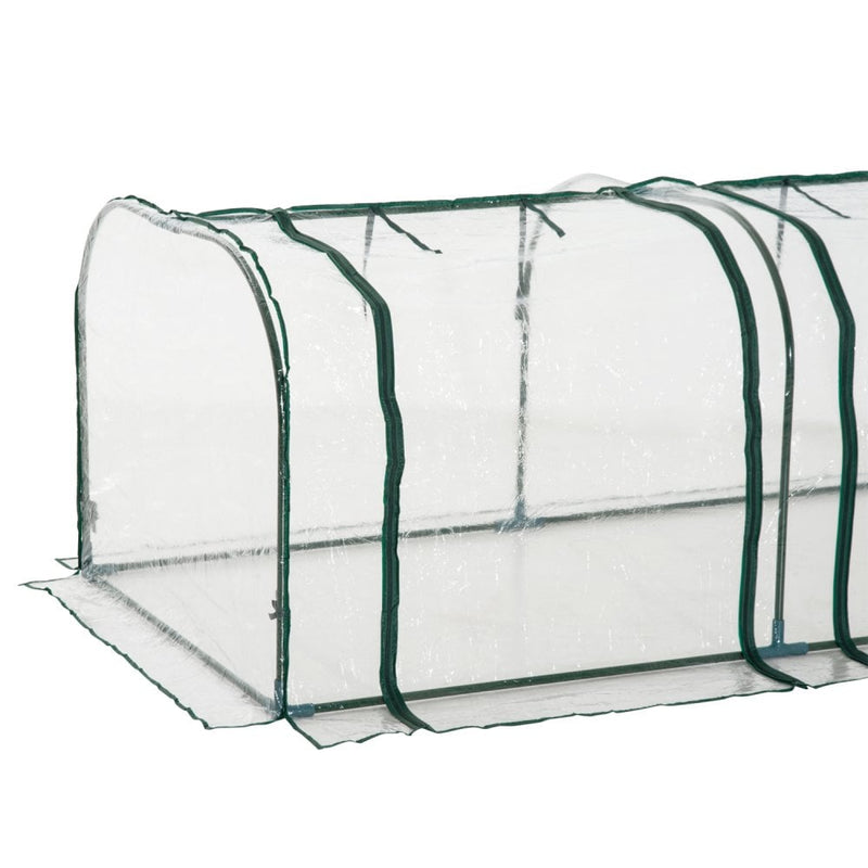 Steel Frame Portable Plastic Cover Greenhouse