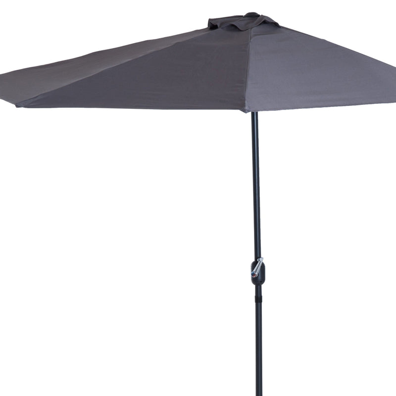 3m HALF Garden Parasol - Grey