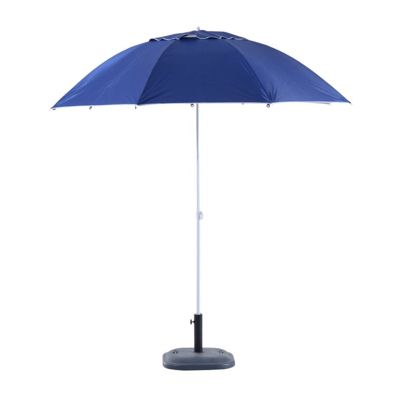 Oasis 2 m Beach Canopy Parasol with Side Panels - Blue