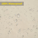 Outsunny Waterproof 3 Seat Bench Furniture Cover - Beige