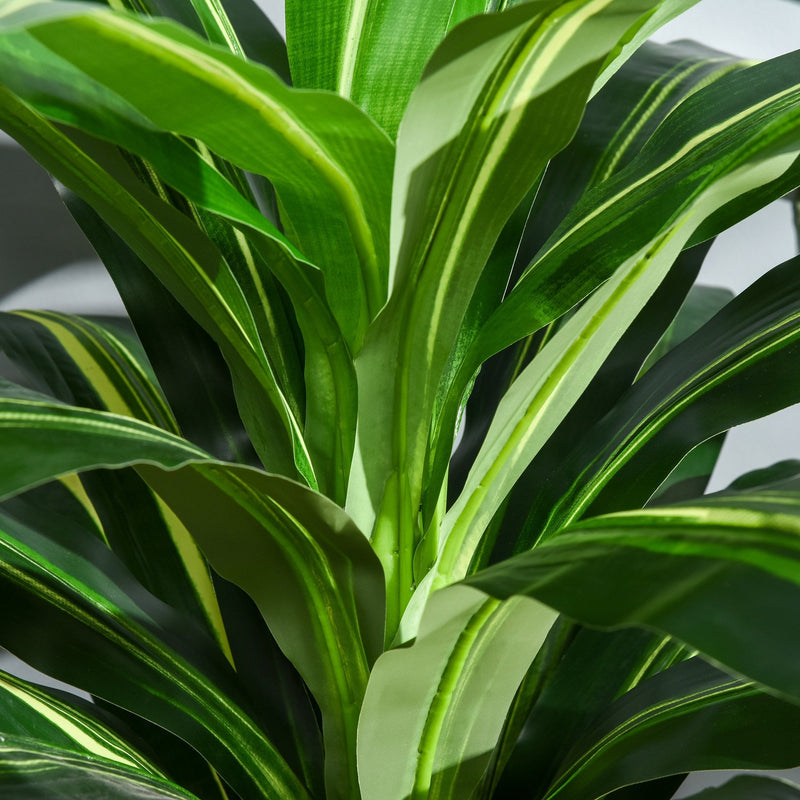 Outsunny 110 cm Artificial Dracaena Plant with Pot