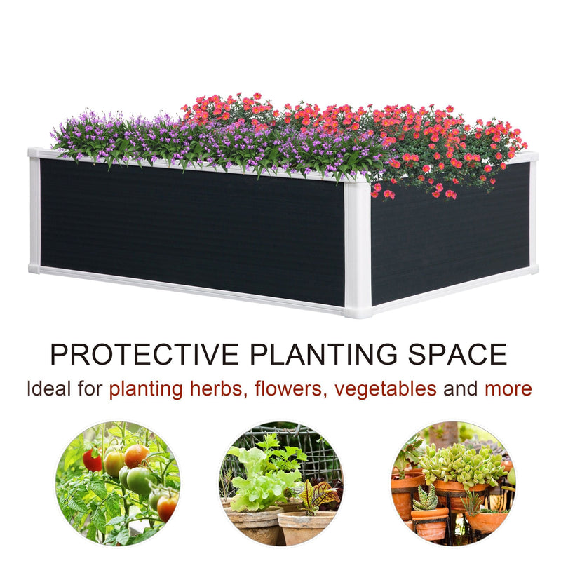 Outsunny Raised Garden Bed Planter - 100 x 80 cm