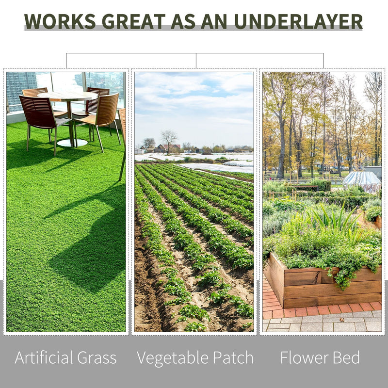 Outsunny 1 x 50 m Fabric Landscape Weed Barrier
