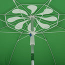 Oasis 1.9 m Beach Umbrella Parasol with Ajustable Angle and Carry Bag - Green