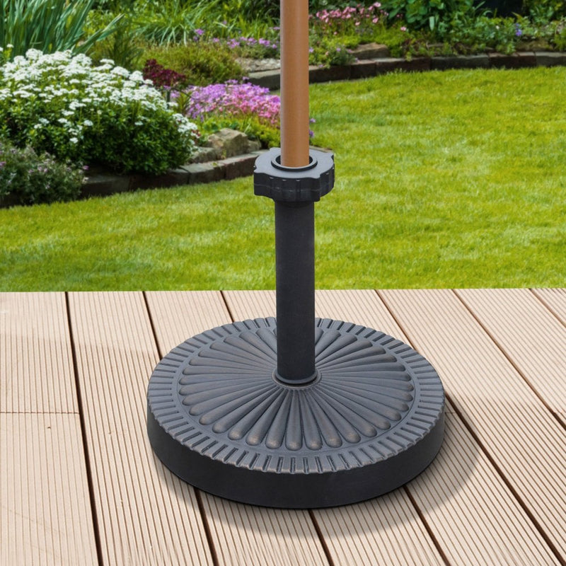 Umbrella Parasol Cement Steel Base - Antique Bronze