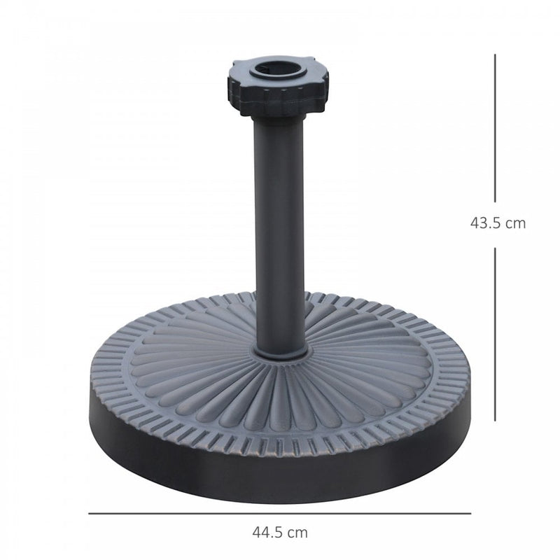 Umbrella Parasol Cement Steel Base - Antique Bronze