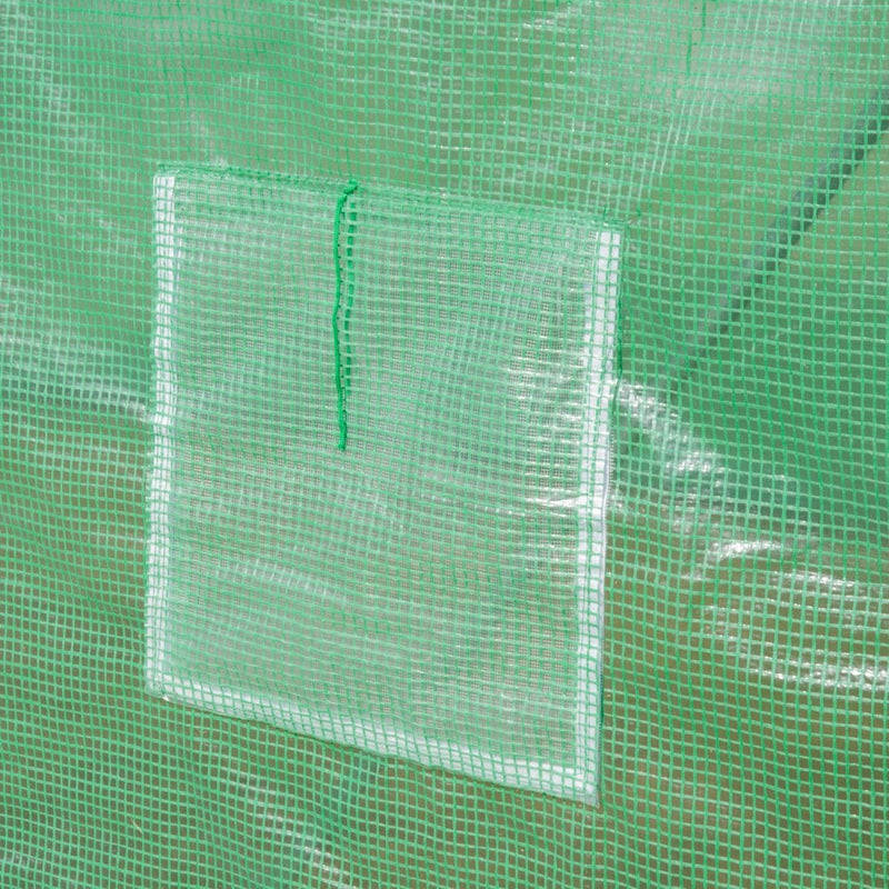 4m x 2m Walk-in Tunnel Greenhouse with Windows and Door