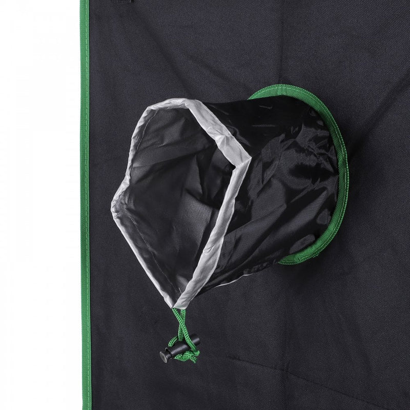 Outsunny Hydroponic Plant Grow Tent Canopy Indoor Reflective Mylar Green Room 600D Oxford 120L x60W x150Hcm Silver