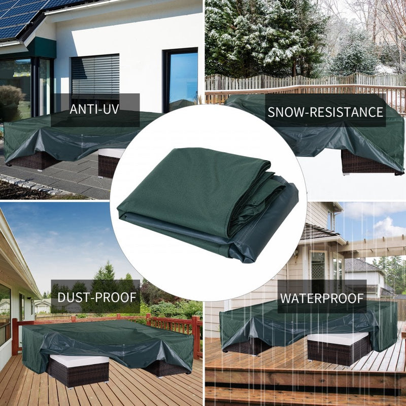 Outsunny Heavy Duty Furniture Cover -Green