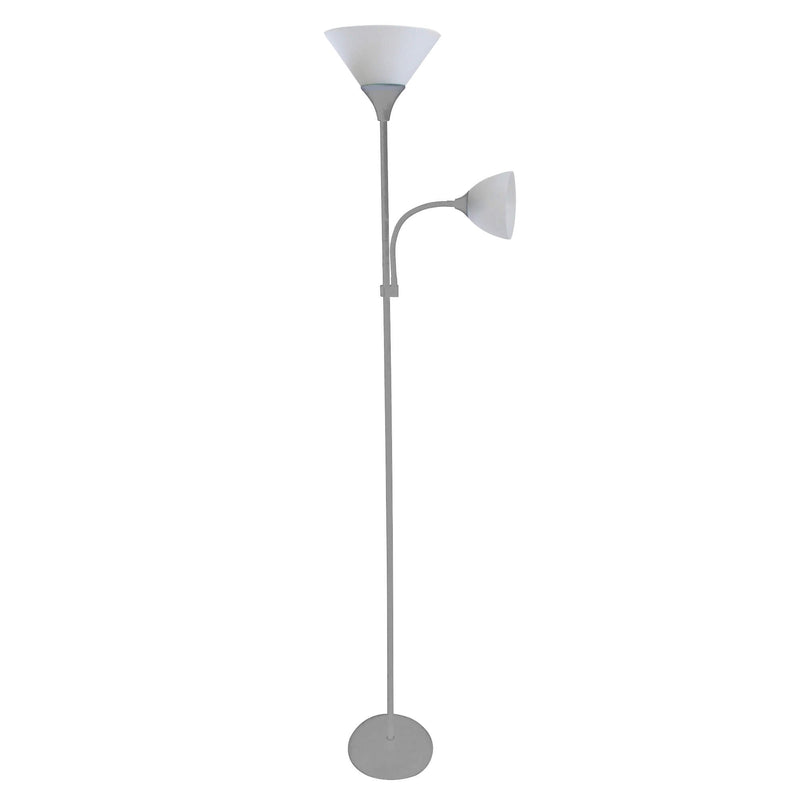 Home Living Adjustable Reading Mother & Child Floor Standing Lamp Grey Light