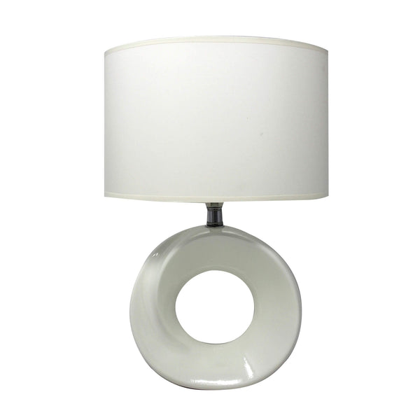 Phoebe Ceramic Table Lamp - Cream