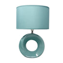 Phoebe Ceramic Table Lamp - Teal