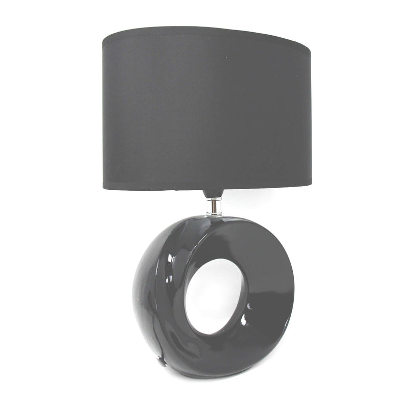 Phoebe Ceramic Table Lamp - Grey