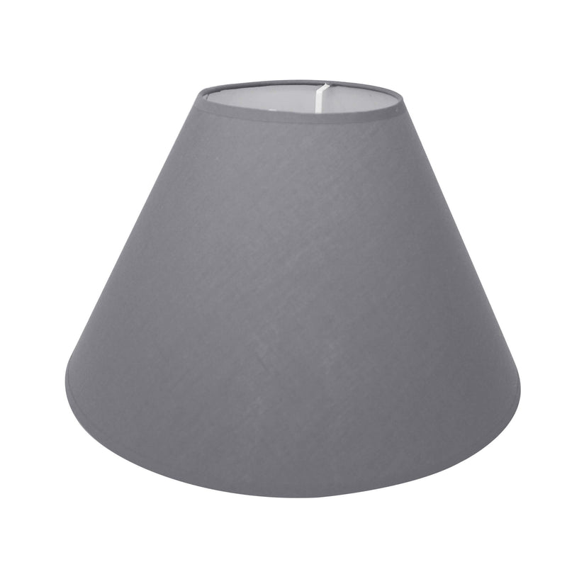 Plain Linen Lamp Shade - Light Grey