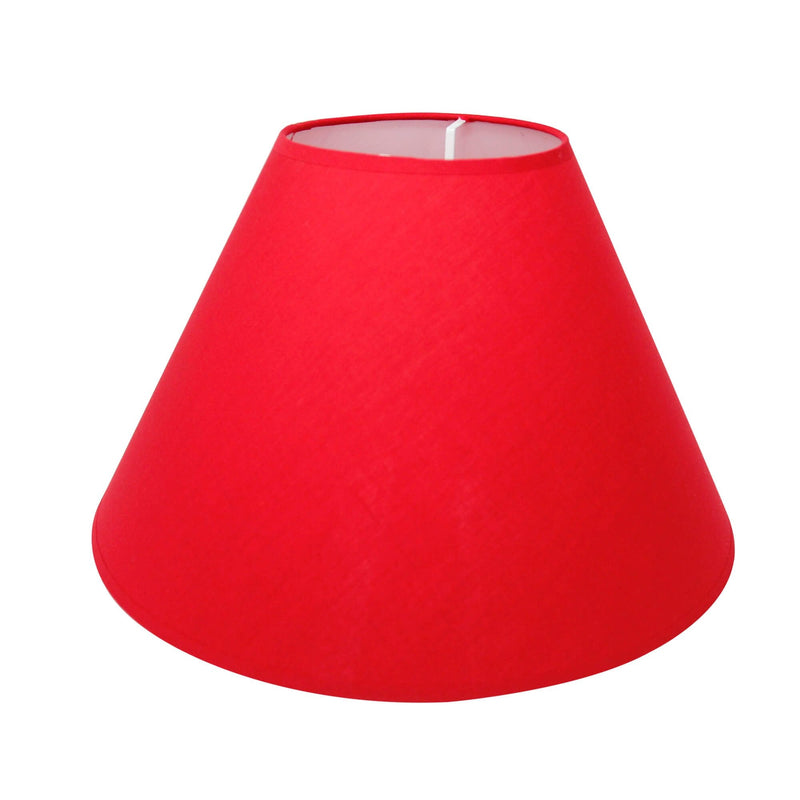 Plain Linen Lamp Shade - Red
