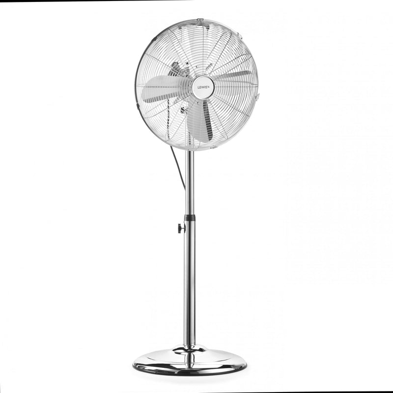 Lewis’s 16 Inch Pedestal Stand Fan -Chrome