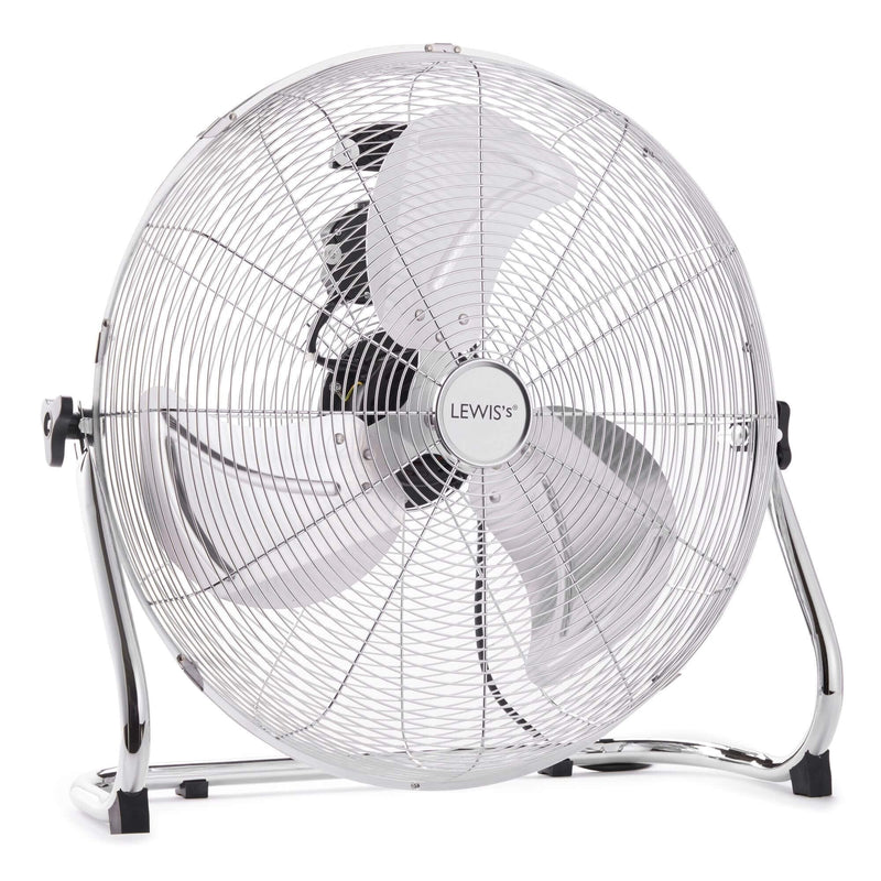 Lewis's 20" Velocity Floor Freestanding Fan  Chrome