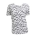 Plain Crew Neck Short Sleeve Jersey T-shirt- White