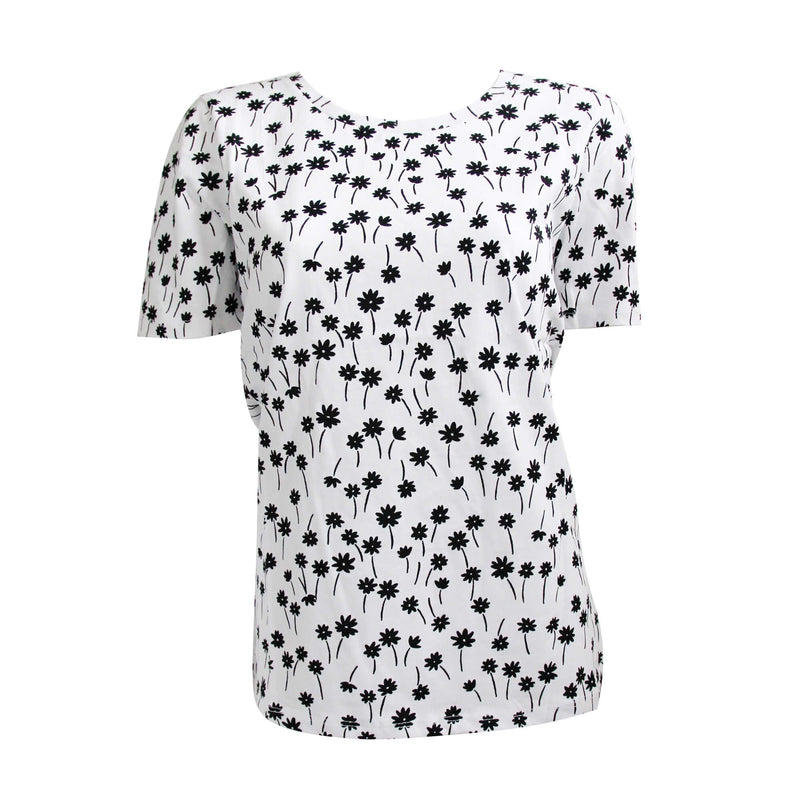 Printed Short Sleeve Womens Top- Daisy