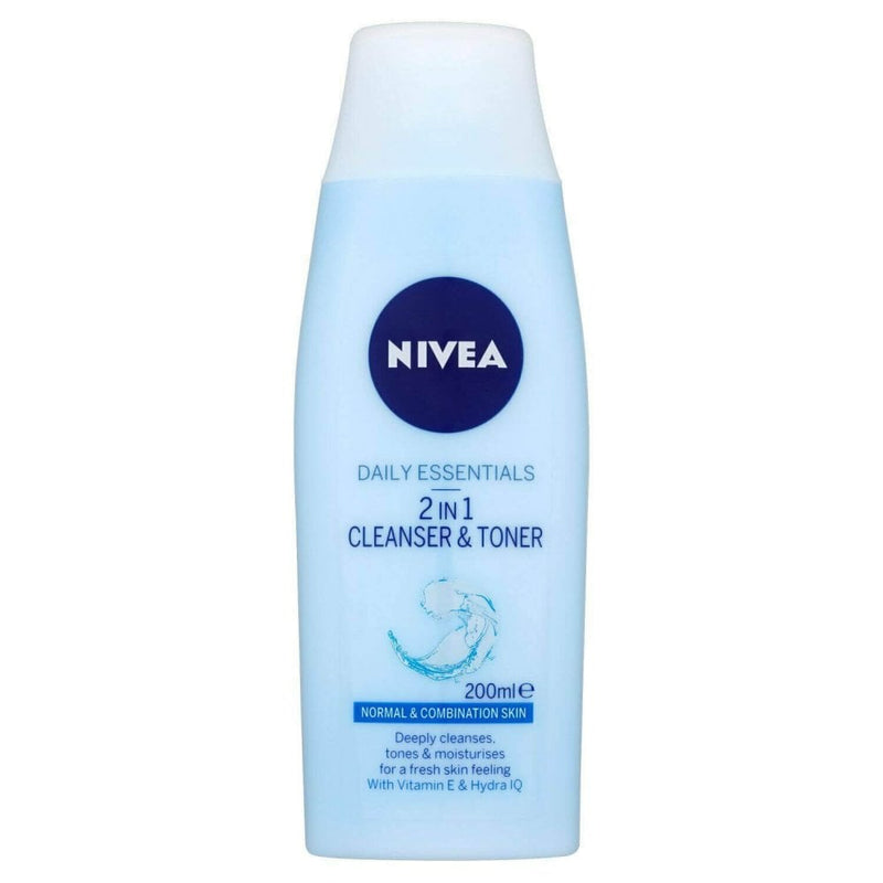 Nivea 3 in 1 Facial Cleanser & Toner Daily Use Make Up Vanity Skin Care