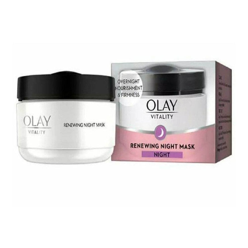 Olay 50ml Vitality Face Renewing Night Mask Cream For Younger Looking Skin
