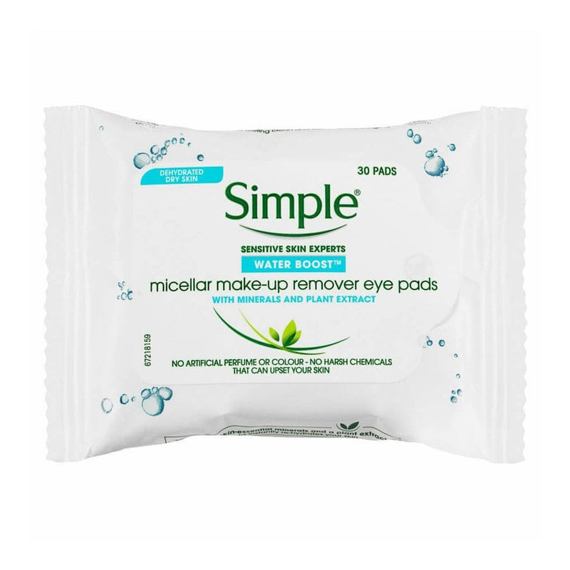 Simple Micellar Make Up Remover Pads - 30 Pack