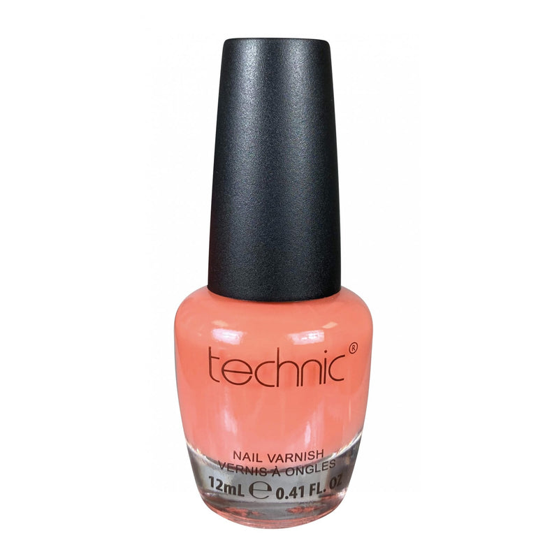 Technic 12ml One Coat Peach Melba Nail Varnish Polish Colour Manicure Pedicure