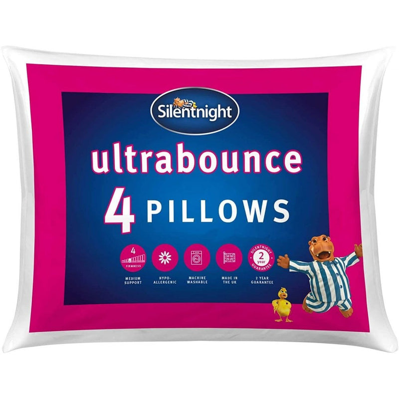 Silent Night Pack Ultrabounce Pillows Luxury Comfort & Support Easy Sleep