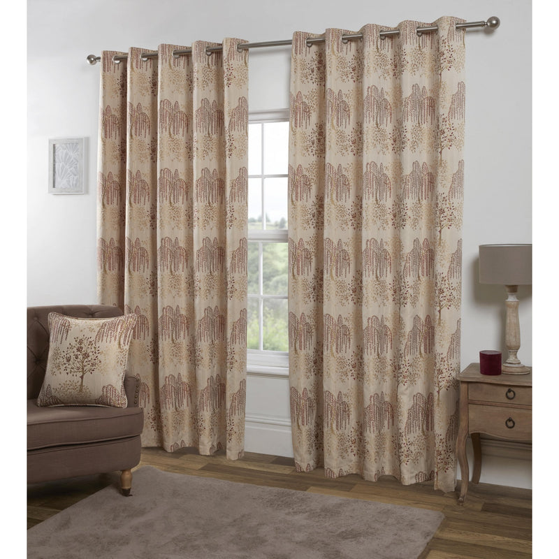 Orchard Patterned Eyelet Curtains