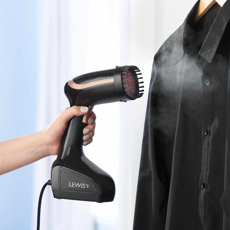 Lewis's Garment Steamer 1000W - Black