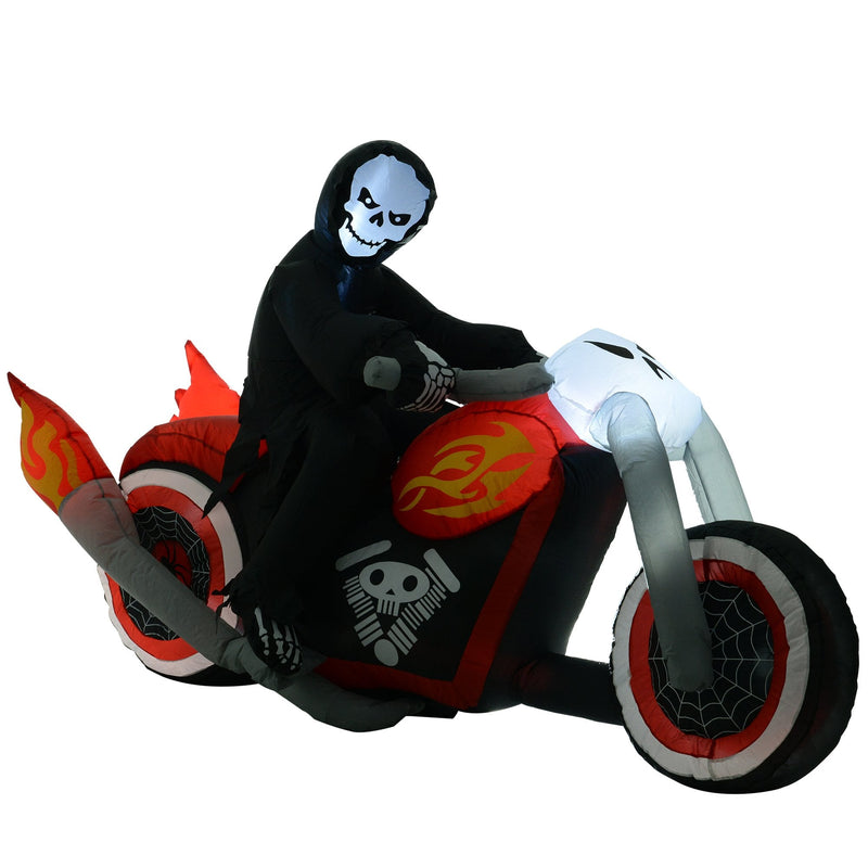 Halloween Inflatable Grim Reaper Ghost Chariot 1.2m