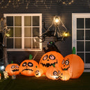 Halloween Inflatable Pumpkin and Cat Display with Lights 1.2m