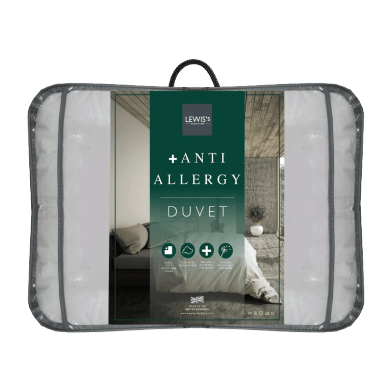 Lewis's Anti-allergy Microfibre Duvet 15 Tog in a Wire Framed Bag