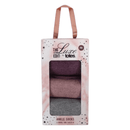 Totes 3 Pack Ladies Lux Sparkle Socks
