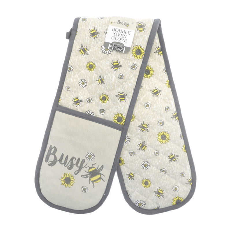 Country Club Novelty Design Double Oven Glove - Busy Bee